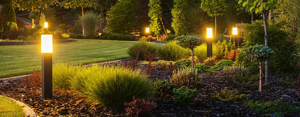 Wasser und Licht im Garten